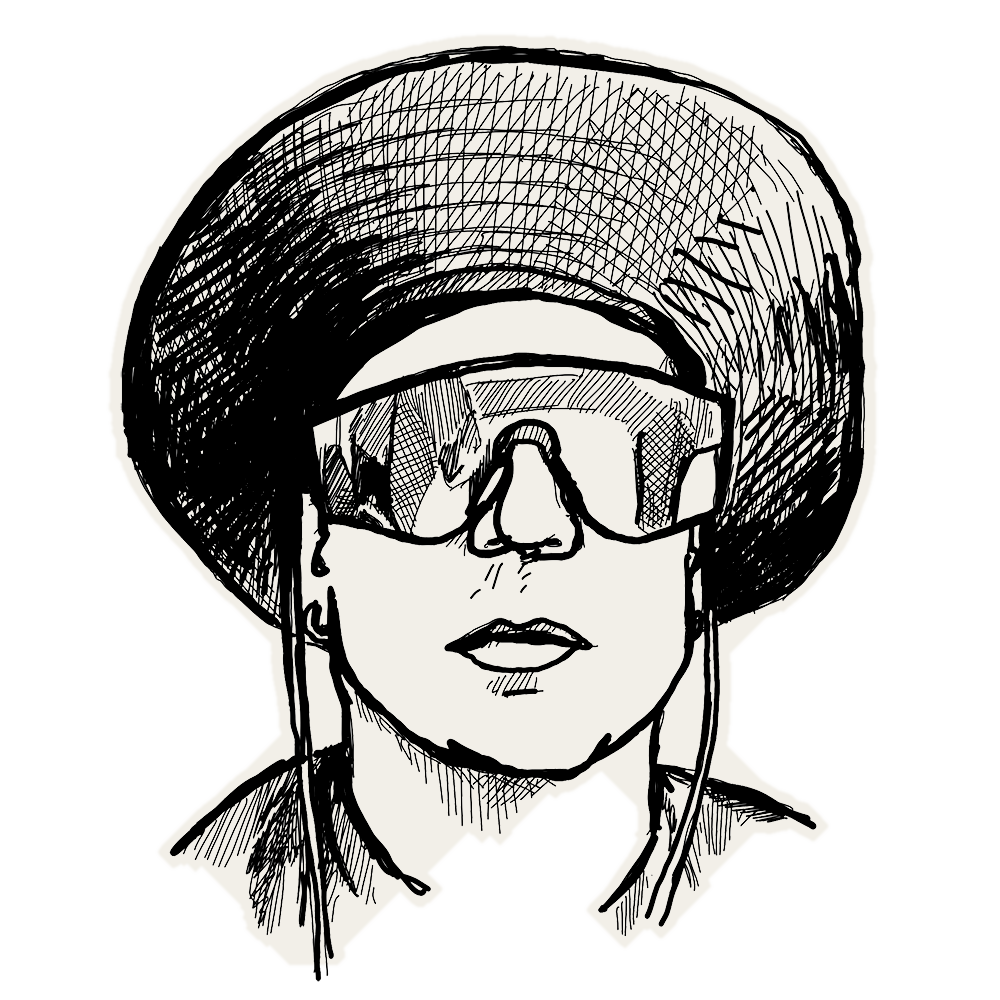 Pencil portrait of Cis Deman