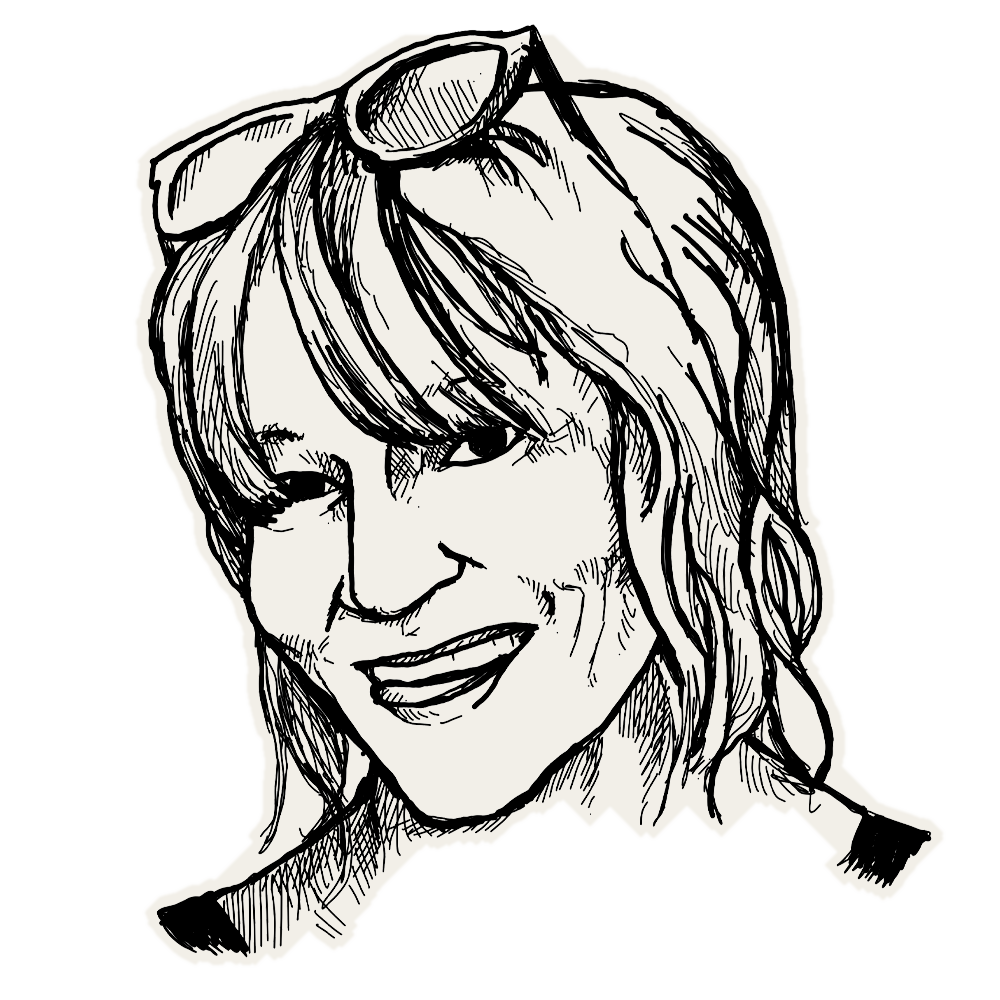 Pencil portrait of Fleur Martin