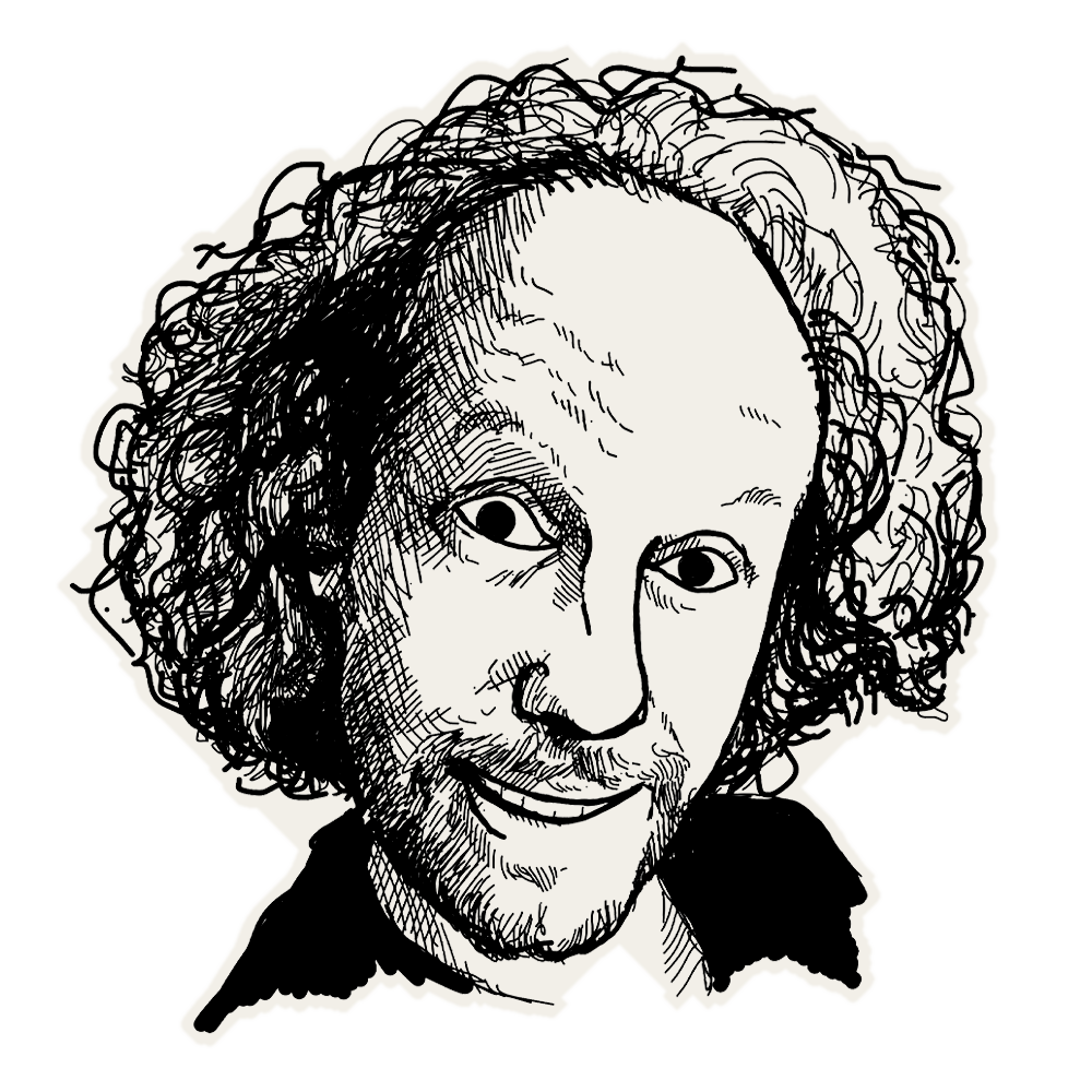 Pencil portrait of Thomas Desmet